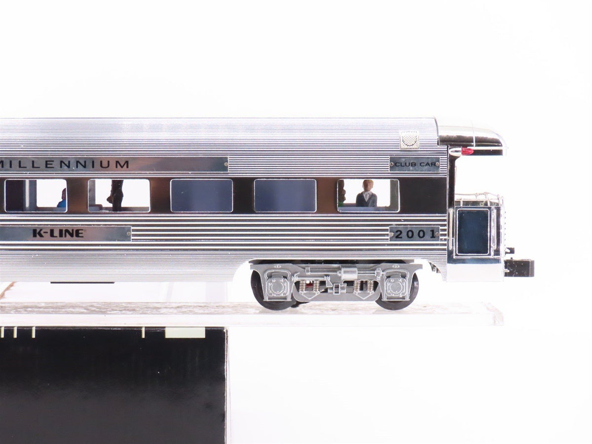 O Gauge 3-Rail K-Line Steel Millennium Club Car Diner-Obs Passenger #2000-2001