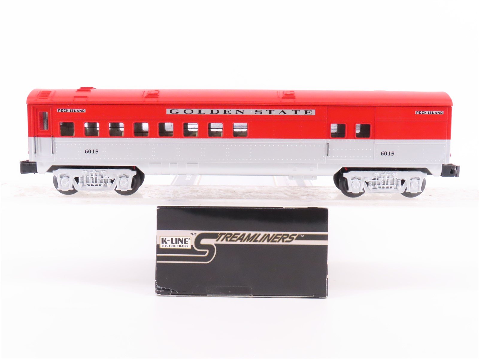 O Gauge 3-Rail K-Line Streamliners RI Golden State Combine Passenger Car #6015