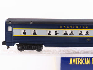 S Scale American Flyer 6-48959 B&O Railway Coach Passenger Car #3551