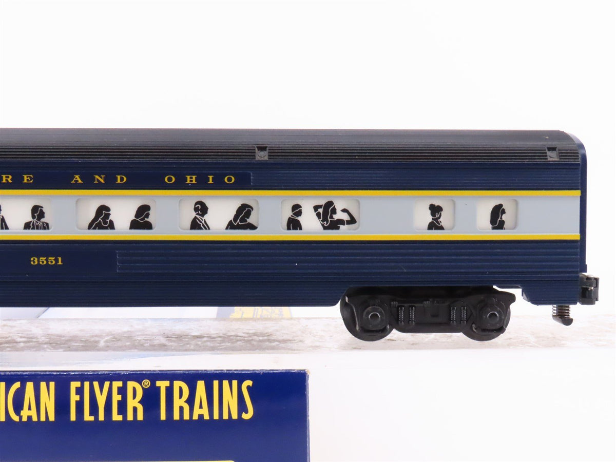 S Scale American Flyer 6-48959 B&amp;O Railway Coach Passenger Car #3551