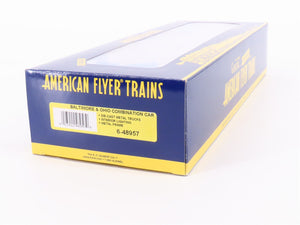 S Scale American Flyer 6-48957 B&O Railway Combine Passenger Car 