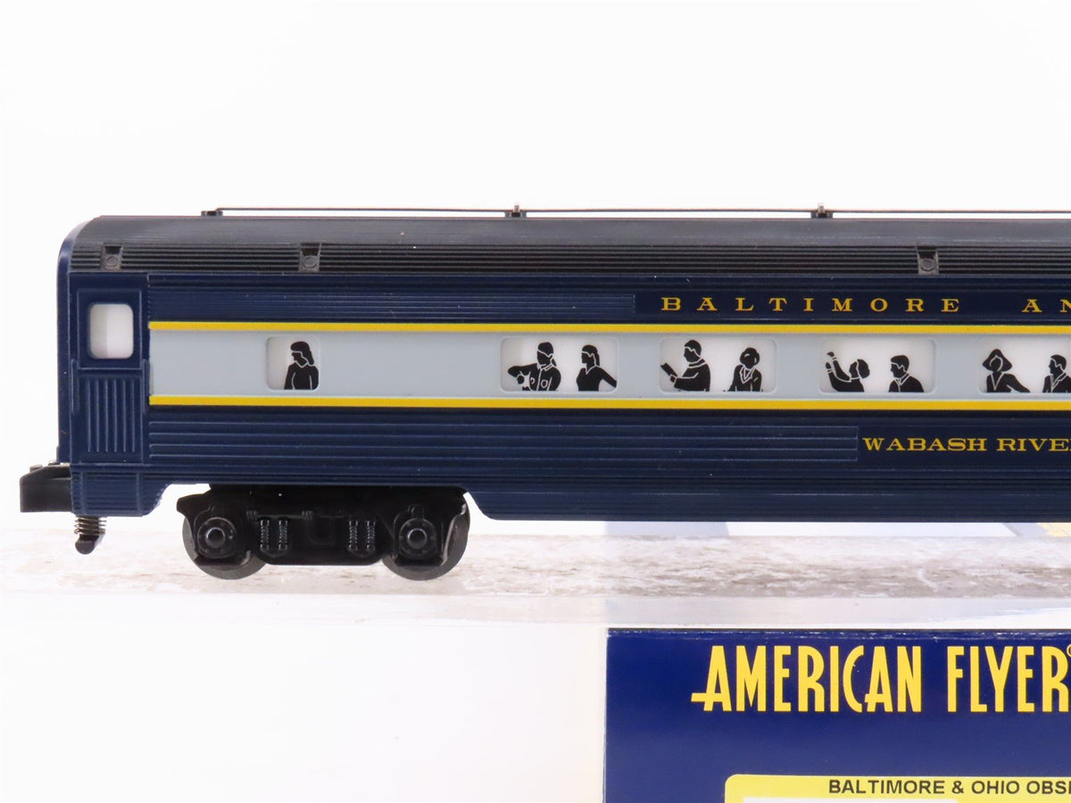 S Scale American Flyer 6-48960 B&amp;O Railway Obs Passenger Car &quot;Wabash River&quot;