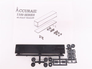 LOT of 6 HO Scale Accurail Kits BNSF Railway / SOU Southern Trailers