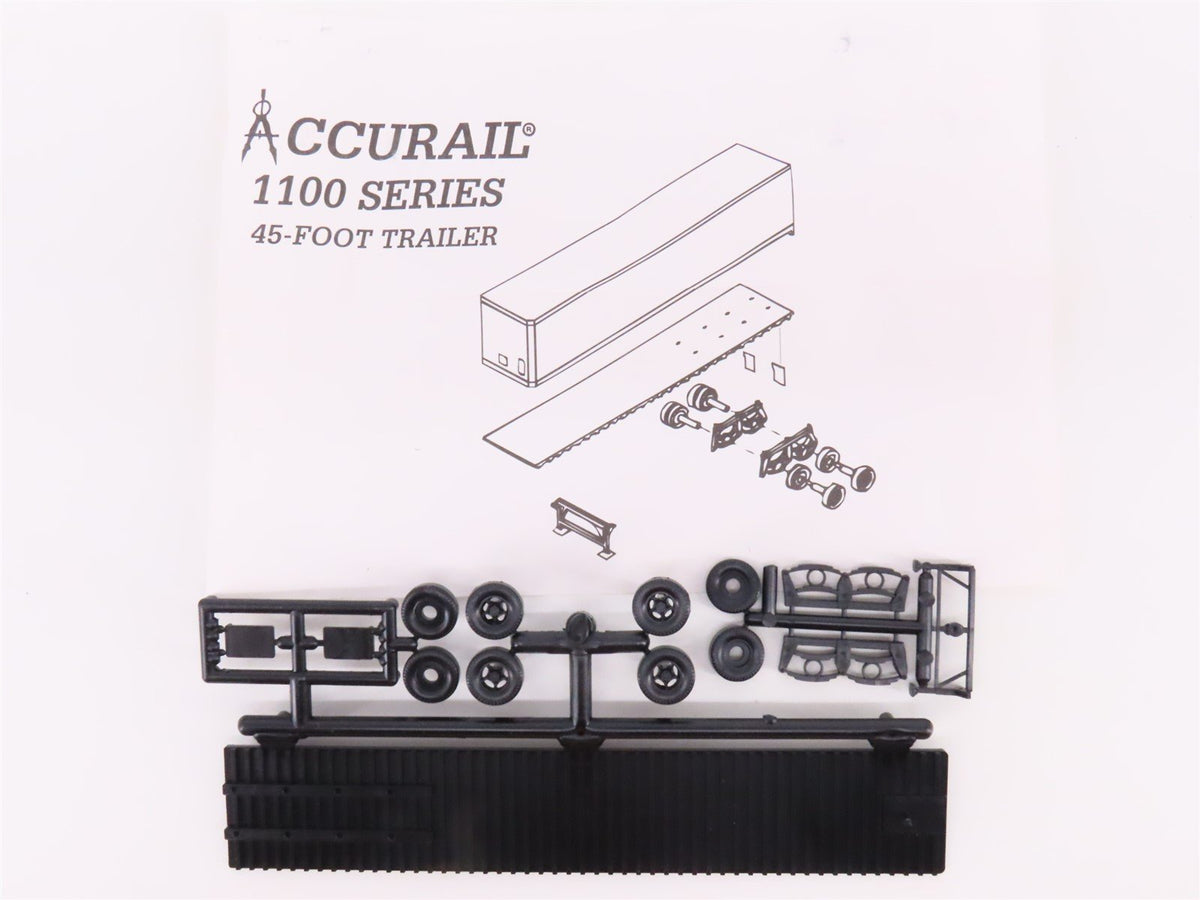 LOT of 6 HO Scale Accurail Kits BNSF Railway / SOU Southern Trailers