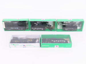 LOT of 5 HO Scale Bowser Kits VGN/RDG/CSXT/SL-SF Railroad Hopper Cars - Sealed