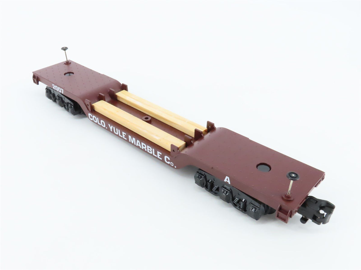 S Scale American Flyer 6-48249 Colorado Yule Marble Co. Flatcar #2007 w/Marble