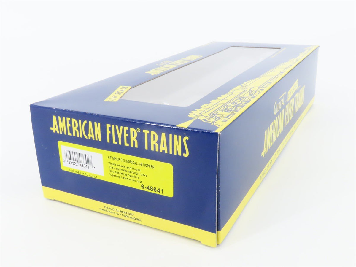 S American Flyer 6-48641 UP MP Heritage 3-Bay Cylindrical Hopper Car #27421