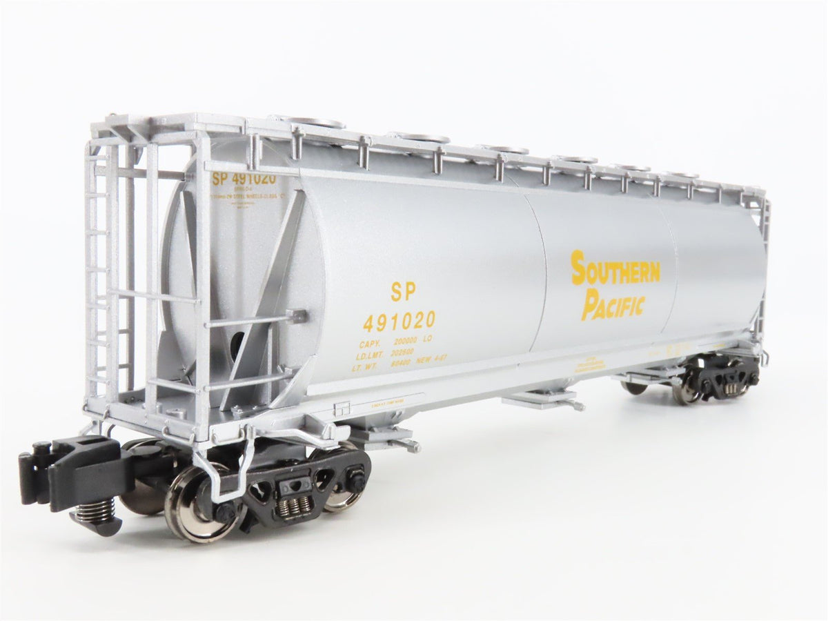 S Scale American Flyer 6-48643 SP Railway 3-Bay Cylindrical Hopper #491020