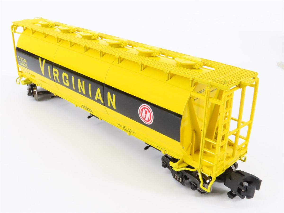 S American Flyer 6-48660 VGN Virginian 3-Bay Cylindrical Hopper Car #11069