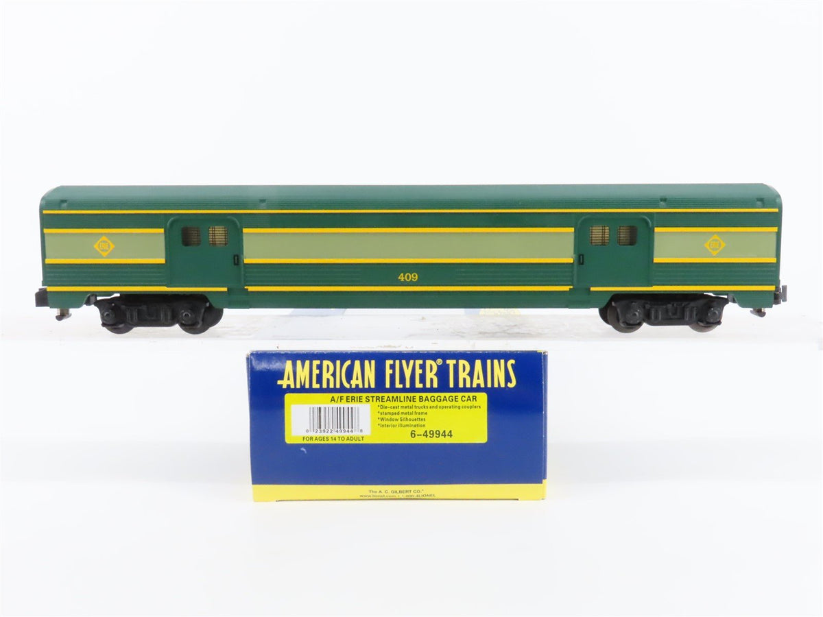 S Scale American Flyer 6-49944 Erie Railway Baggage Passenger Car #409