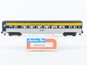 S Scale American Flyer 6-48901 C&O Chesapeake & Ohio Coach Passenger Car #48901