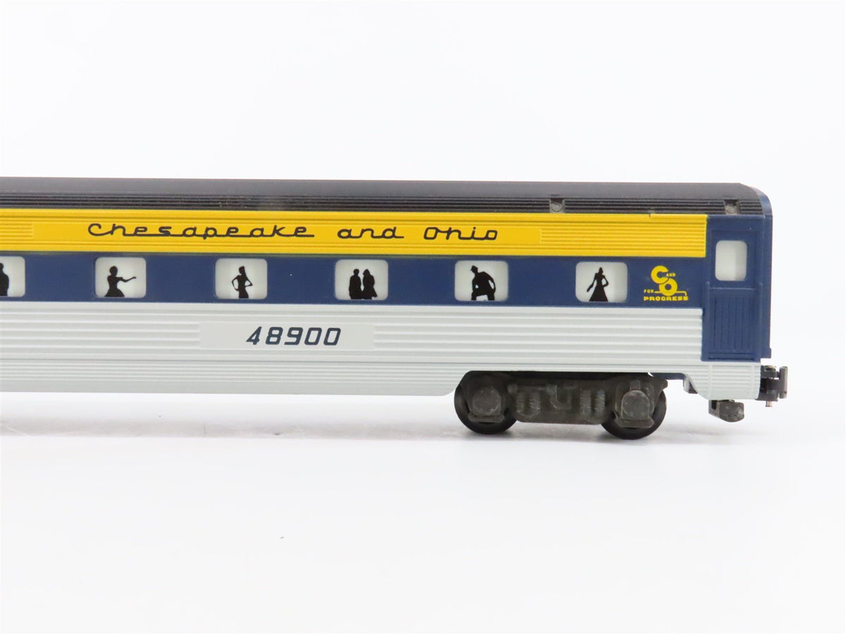 S Scale American Flyer 6-48900 C&amp;O Railway Baggage Passenger Car #48900