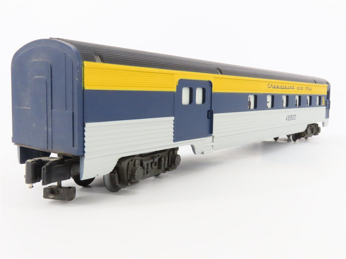 S Scale American Flyer 6-48900 C&amp;O Railway Baggage Passenger Car #48900