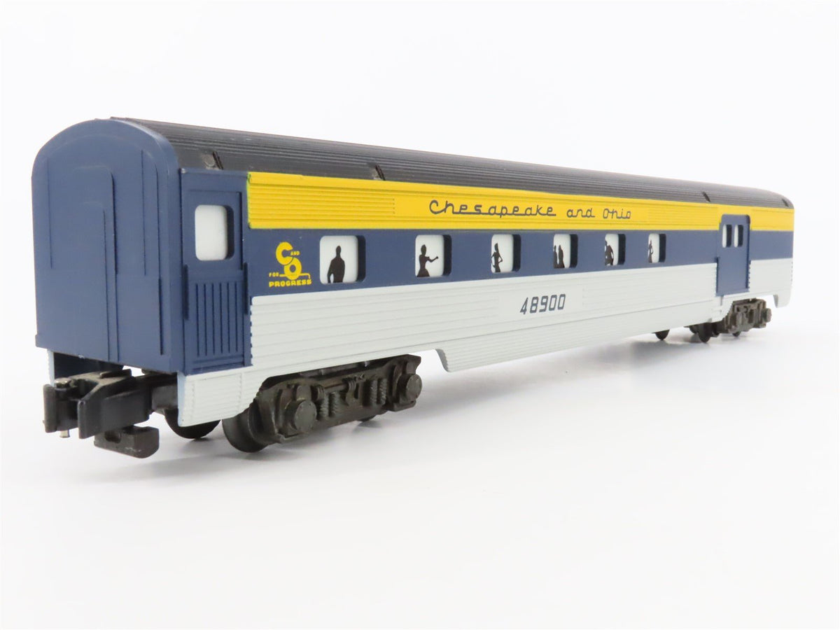 S Scale American Flyer 6-48900 C&amp;O Railway Baggage Passenger Car #48900