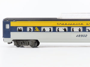 S Scale American Flyer 6-48902 C&O Railway Vista Dome Passenger Car #48902