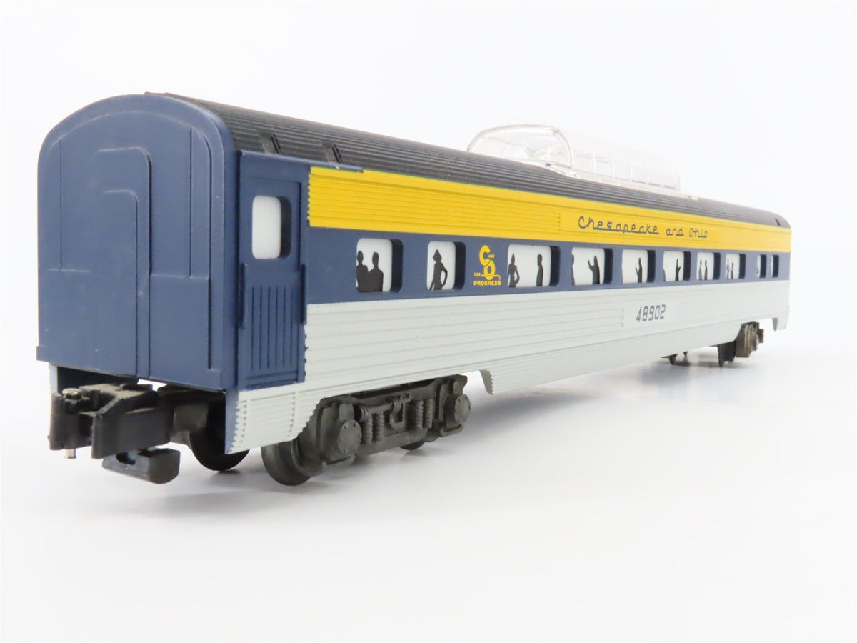 S Scale American Flyer 6-48902 C&amp;O Railway Vista Dome Passenger Car #48902