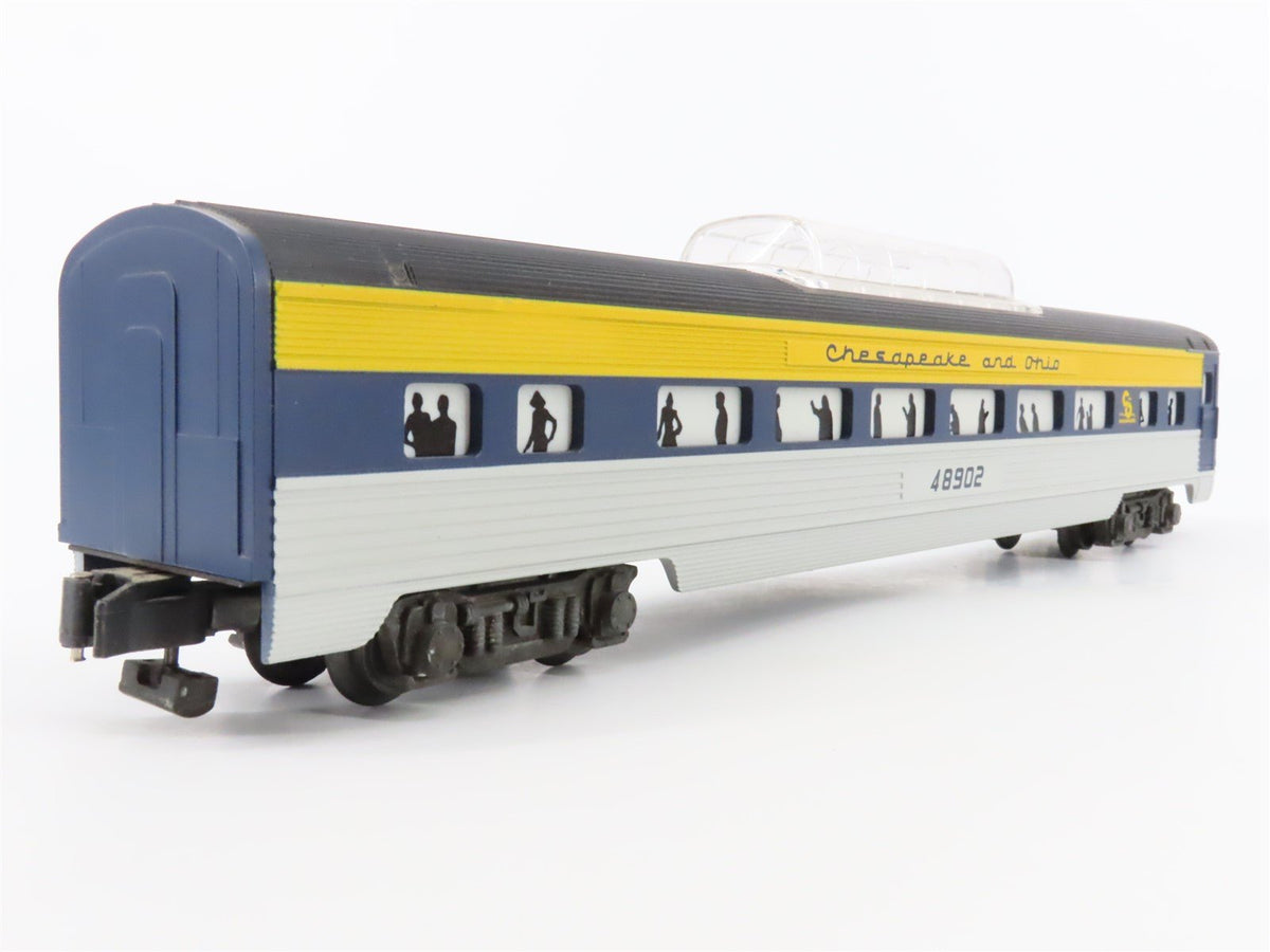 S Scale American Flyer 6-48902 C&amp;O Railway Vista Dome Passenger Car #48902