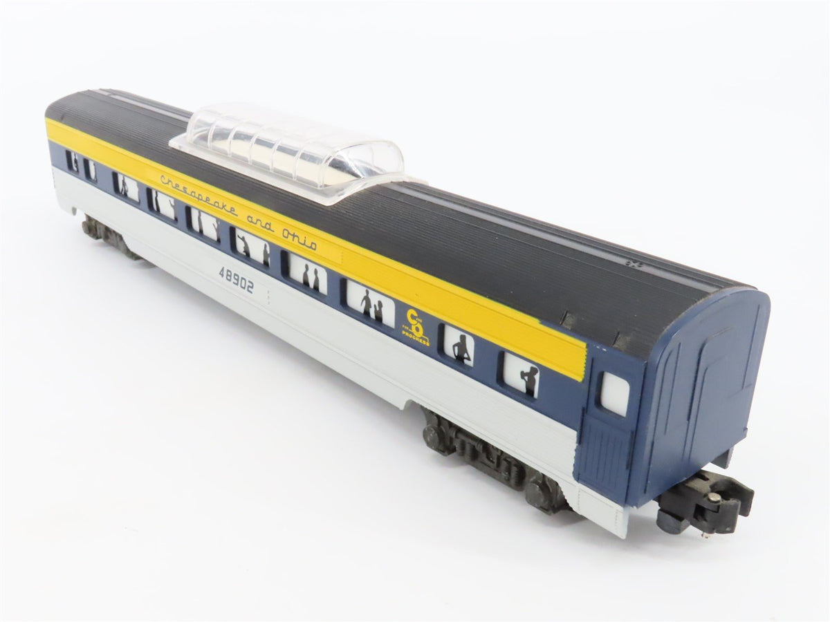 S Scale American Flyer 6-48902 C&amp;O Railway Vista Dome Passenger Car #48902