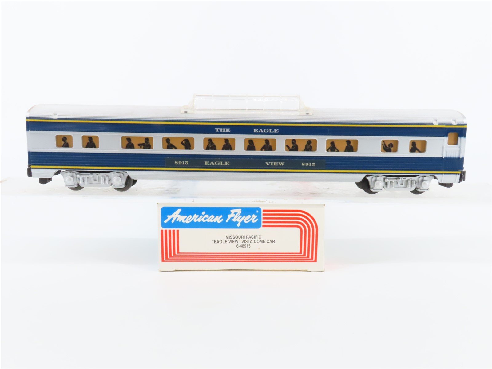 S Scale American Flyer 6-48915 B&O Railway Vista Dome Passenger Car #8915