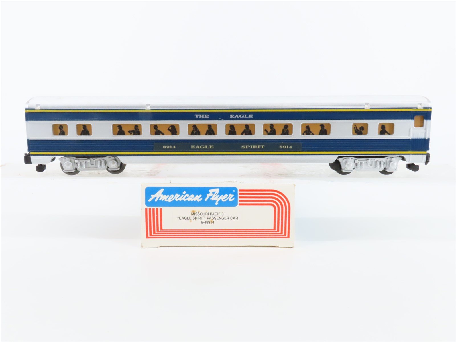 S Scale American Flyer 6-48914 MP Railway Coach Passenger Car "Eagle Spirit"