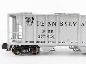 S Scale MTH 35-75051 PRR Pennsylvania Railroad 2-Bay Covered Hopper #257820