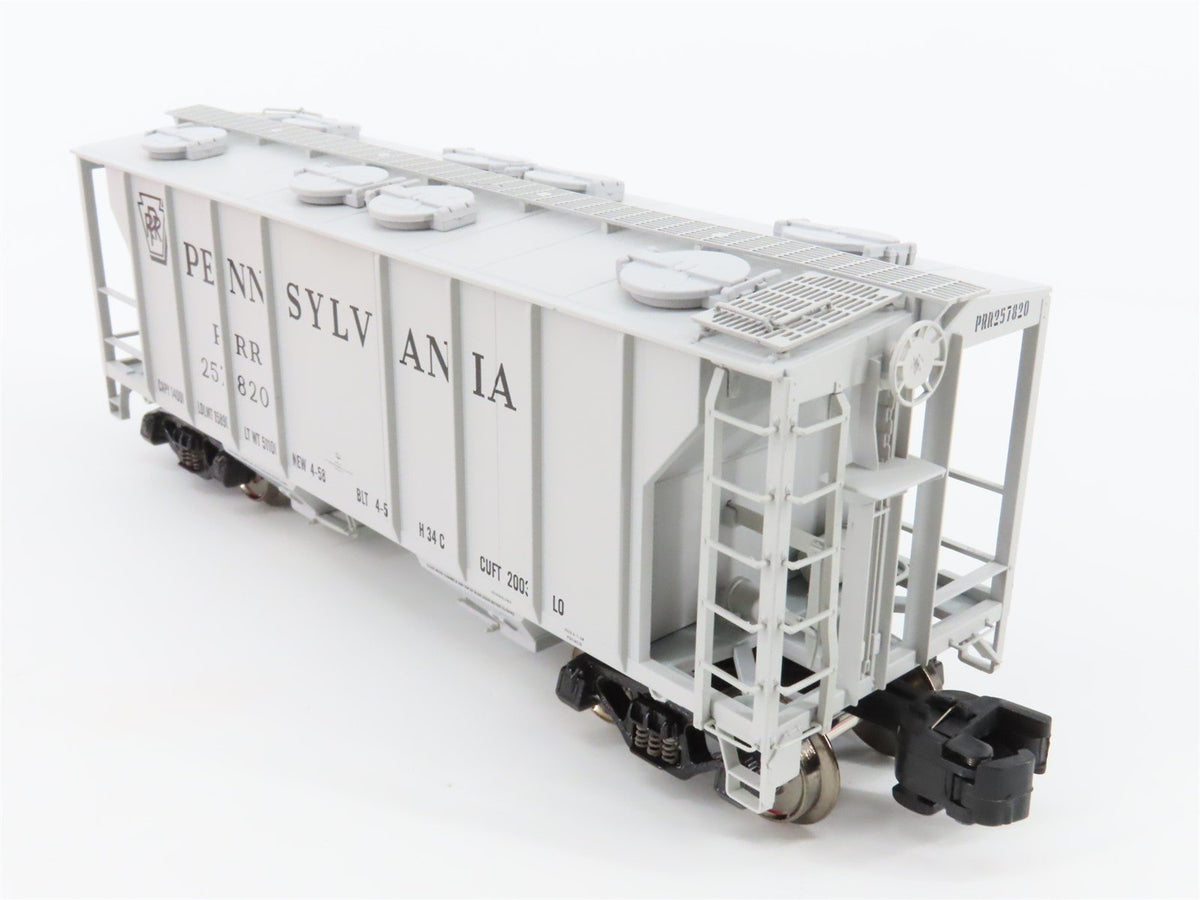 S Scale MTH 35-75051 PRR Pennsylvania Railroad 2-Bay Covered Hopper #257820