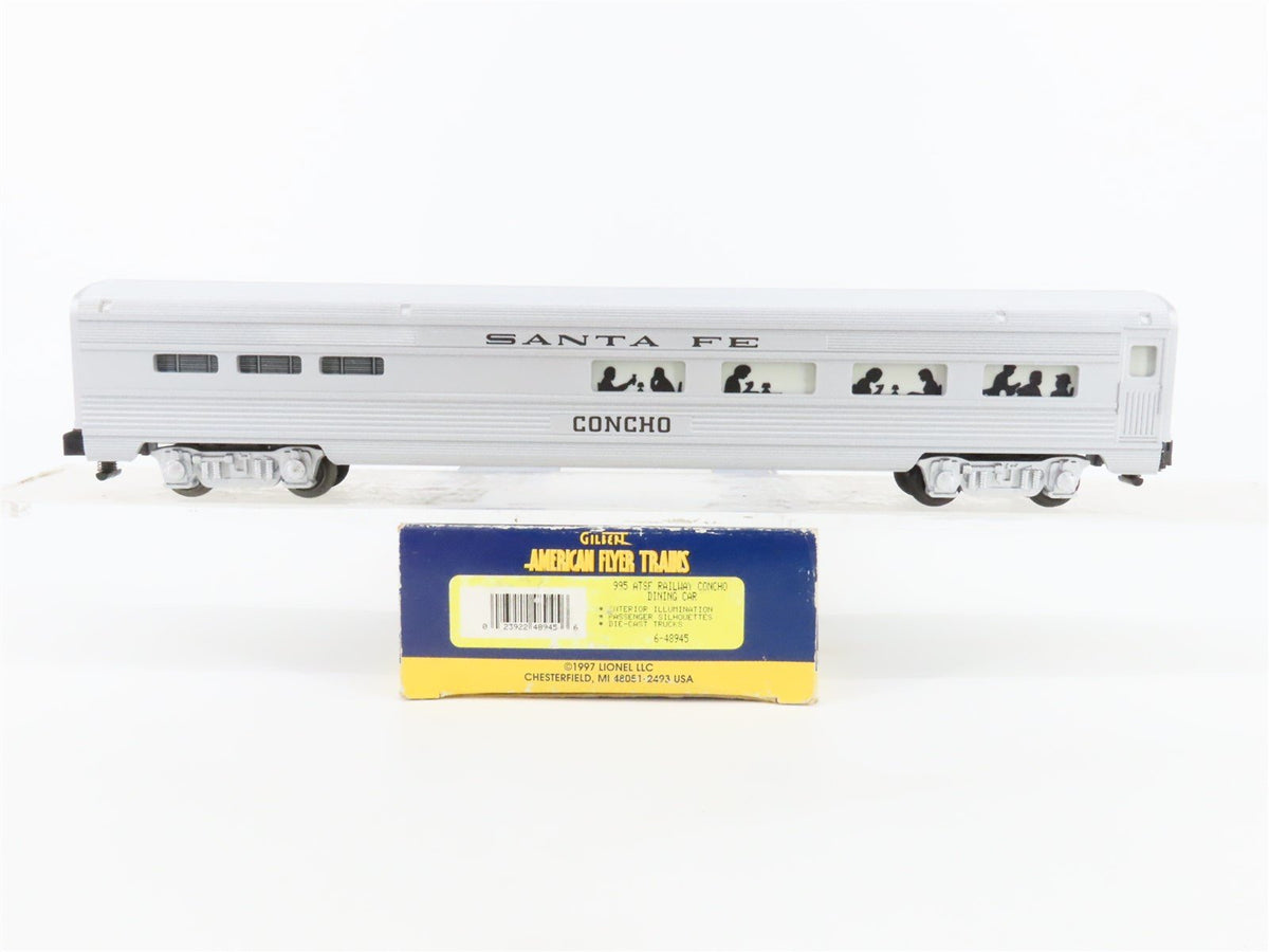 S Scale American Flyer 6-48945 ATSF Santa Fe Dining Passenger Car &quot;Concho&quot;