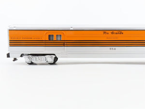 S Scale American Flyer 6-49945 DRGW Rio Grande Baggage Passenger Car #754