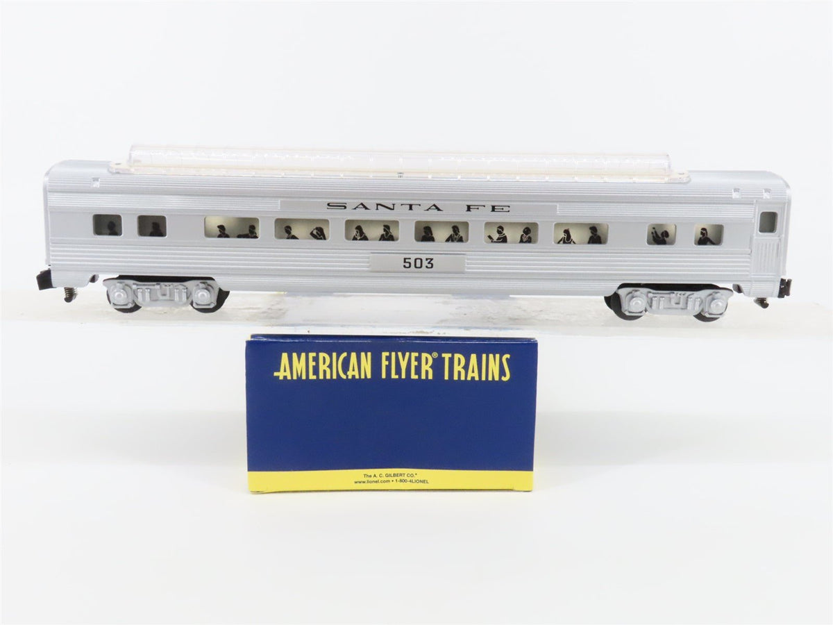 S Scale American Flyer 6-49958 ATSF Santa Fe Vista Dome Passenger Car #503