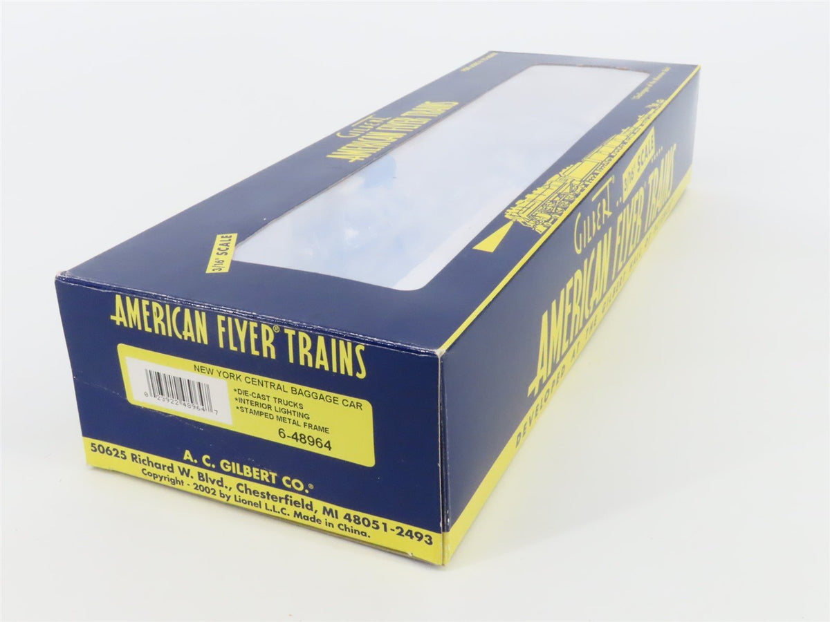 S Scale American Flyer 6-48964 NYC New York Central Baggage Passenger Car #9149