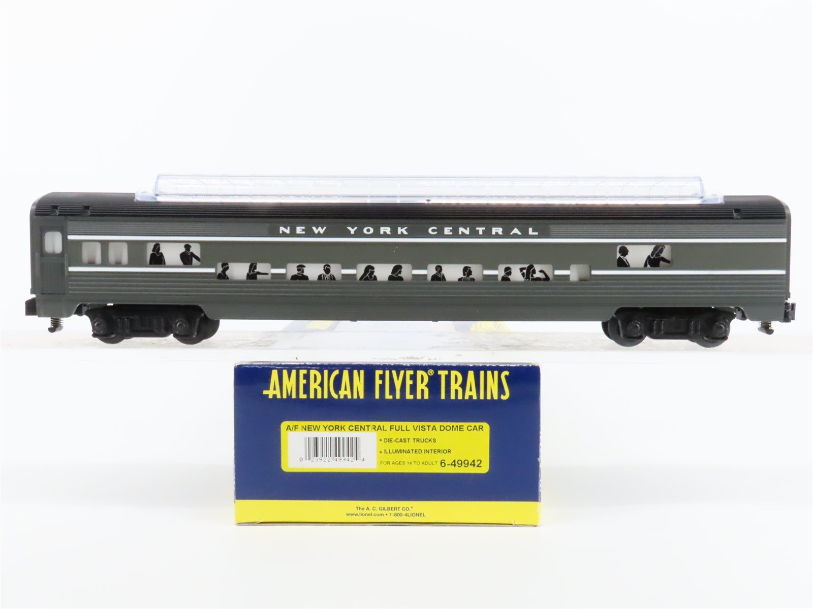 S American Flyer 6-49942 NYC Railway Vista Dome Passenger Car "Thousand Island"