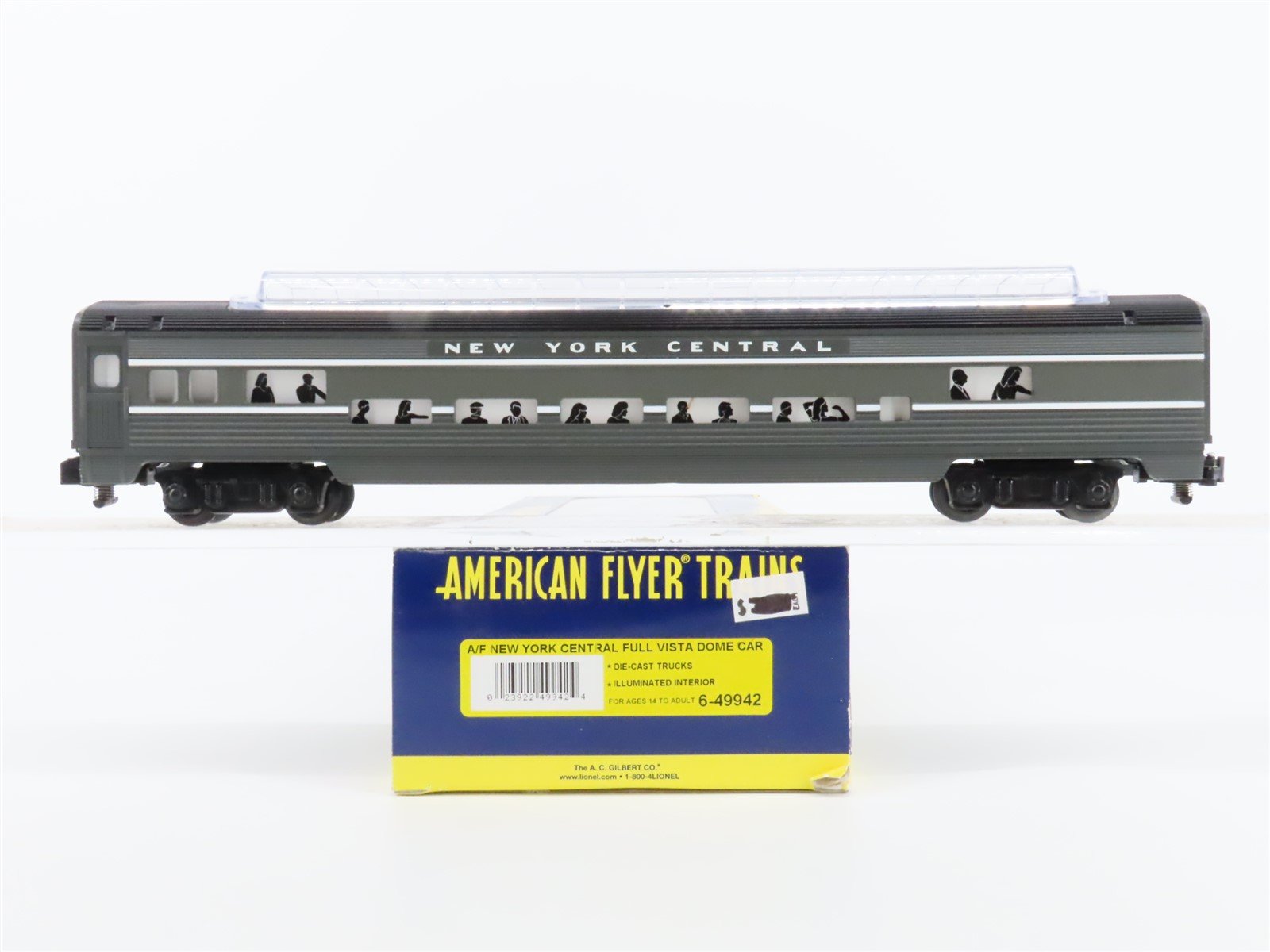 S American Flyer 6-49942 NYC Railway Vista Dome Passenger Car "Thousand Island"