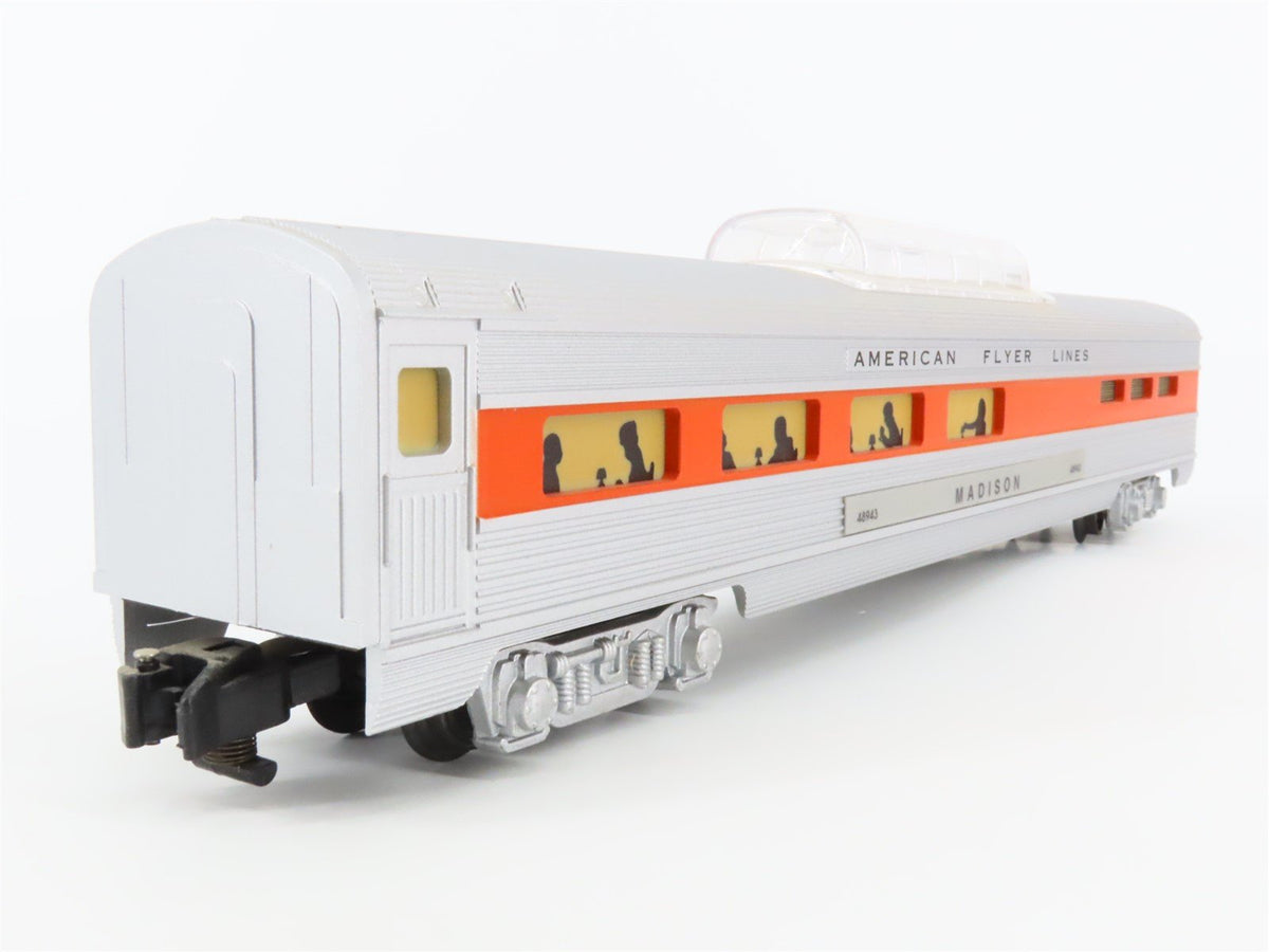 S Scale American Flyer 6-48936 American Flyer Vista Dome Passenger Car &quot;Madison&quot;