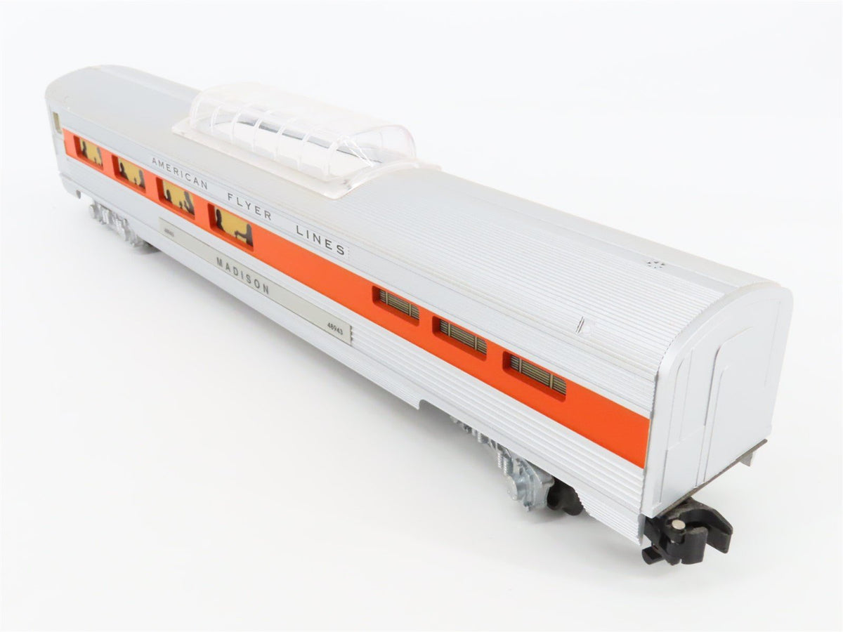 S Scale American Flyer 6-48936 American Flyer Vista Dome Passenger Car &quot;Madison&quot;