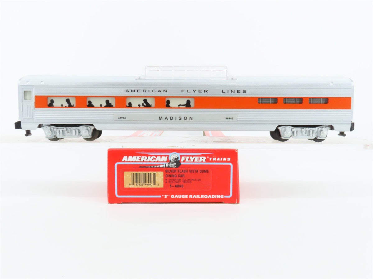 S Scale American Flyer 6-48943 American Flyer Dining Passenger Car &quot;Madison&quot;