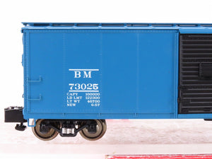 S Scale MTH 35-74003 BM Boston & Maine 40' Rebuilt Steel Box Car #73025