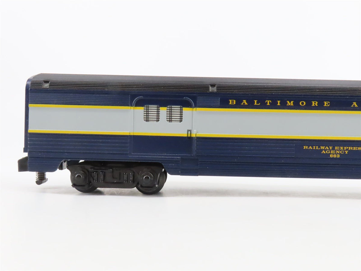 S Scale American Flyer 6-48965 B&amp;O Railway Baggage/Dining Passenger 2-Car Set