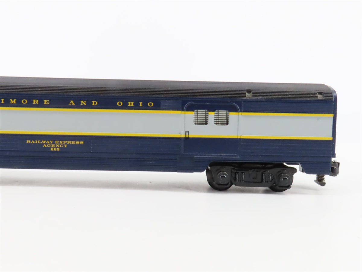 S Scale American Flyer 6-48965 B&amp;O Railway Baggage/Dining Passenger 2-Car Set