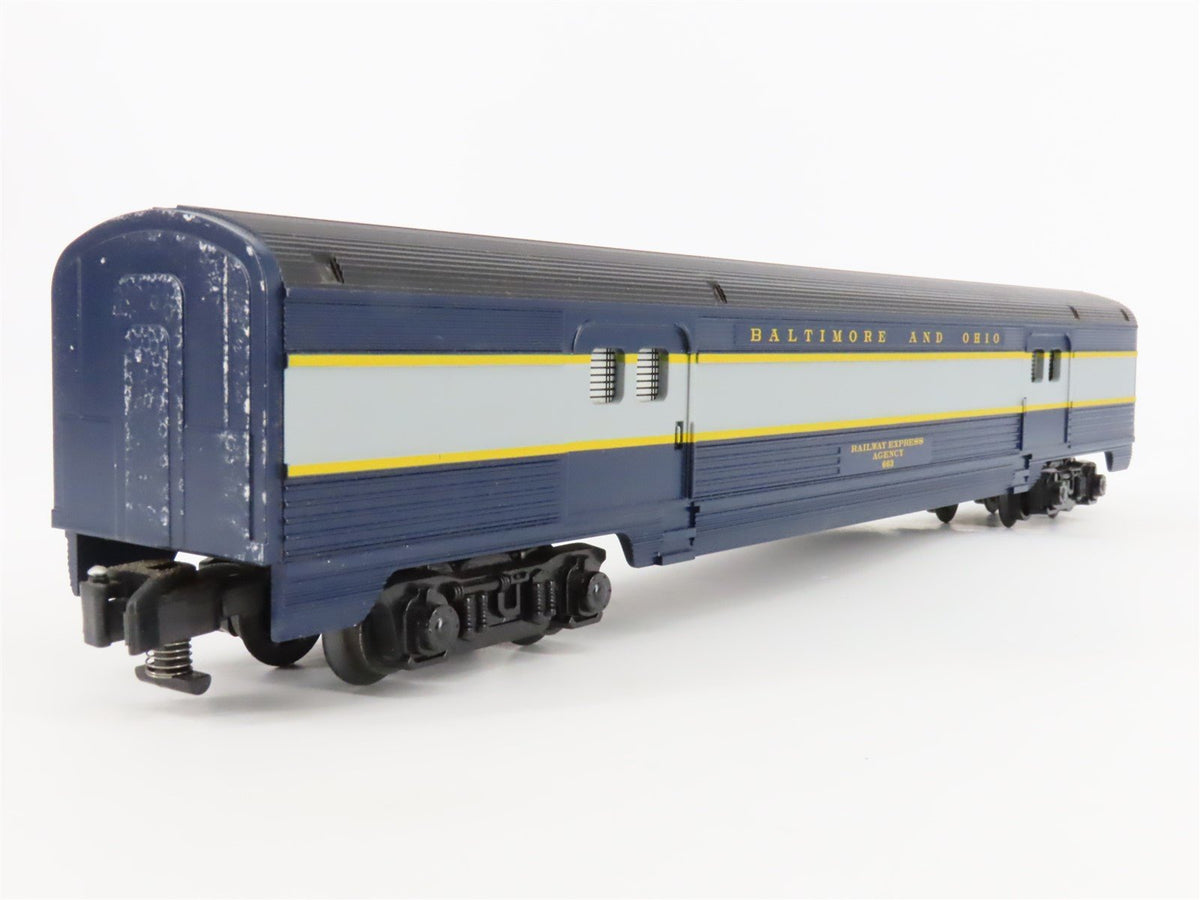 S Scale American Flyer 6-48965 B&amp;O Railway Baggage/Dining Passenger 2-Car Set