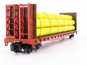 S Scale S-Helper Service Showcase Line 01730 GM&O Flat Car #74099 w/ Pipe Load