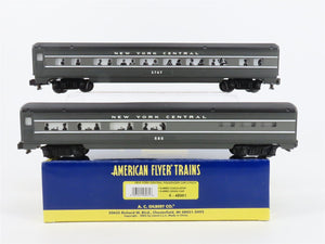 S Scale American Flyer 6-48961 NYC Railway Coach/Dining Passenger 2-Car Set