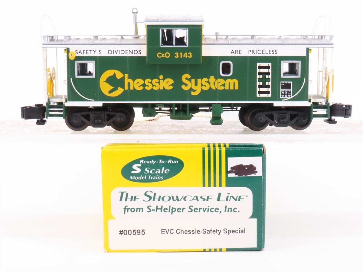 S Scale S-Helper Service Showcase Line 00595 C&amp;O Chessie Safety Caboose #3143