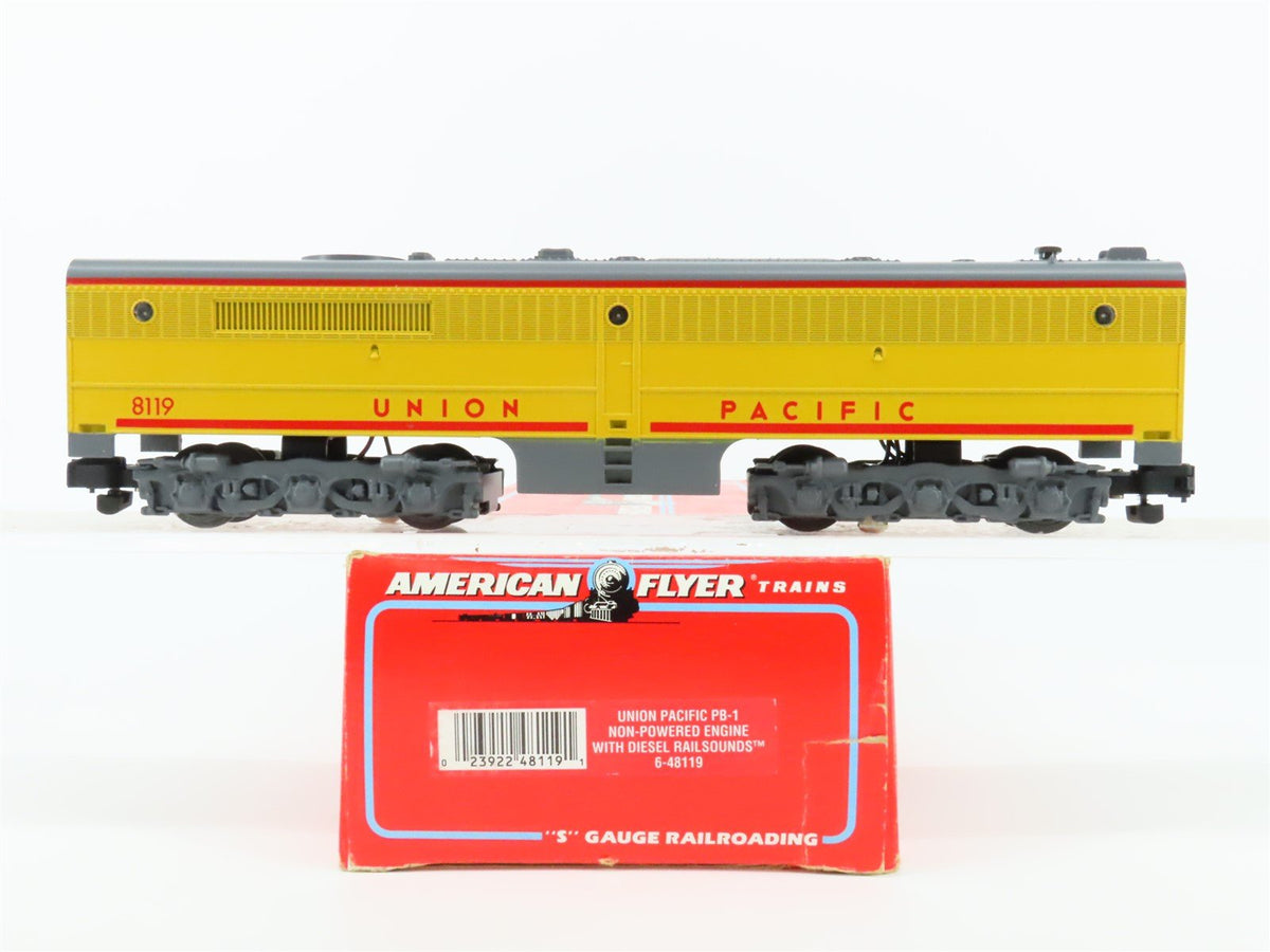 S American Flyer 6-48119 UP Union Pacific PB-1 Diesel w/ RailSounds - Unpowered