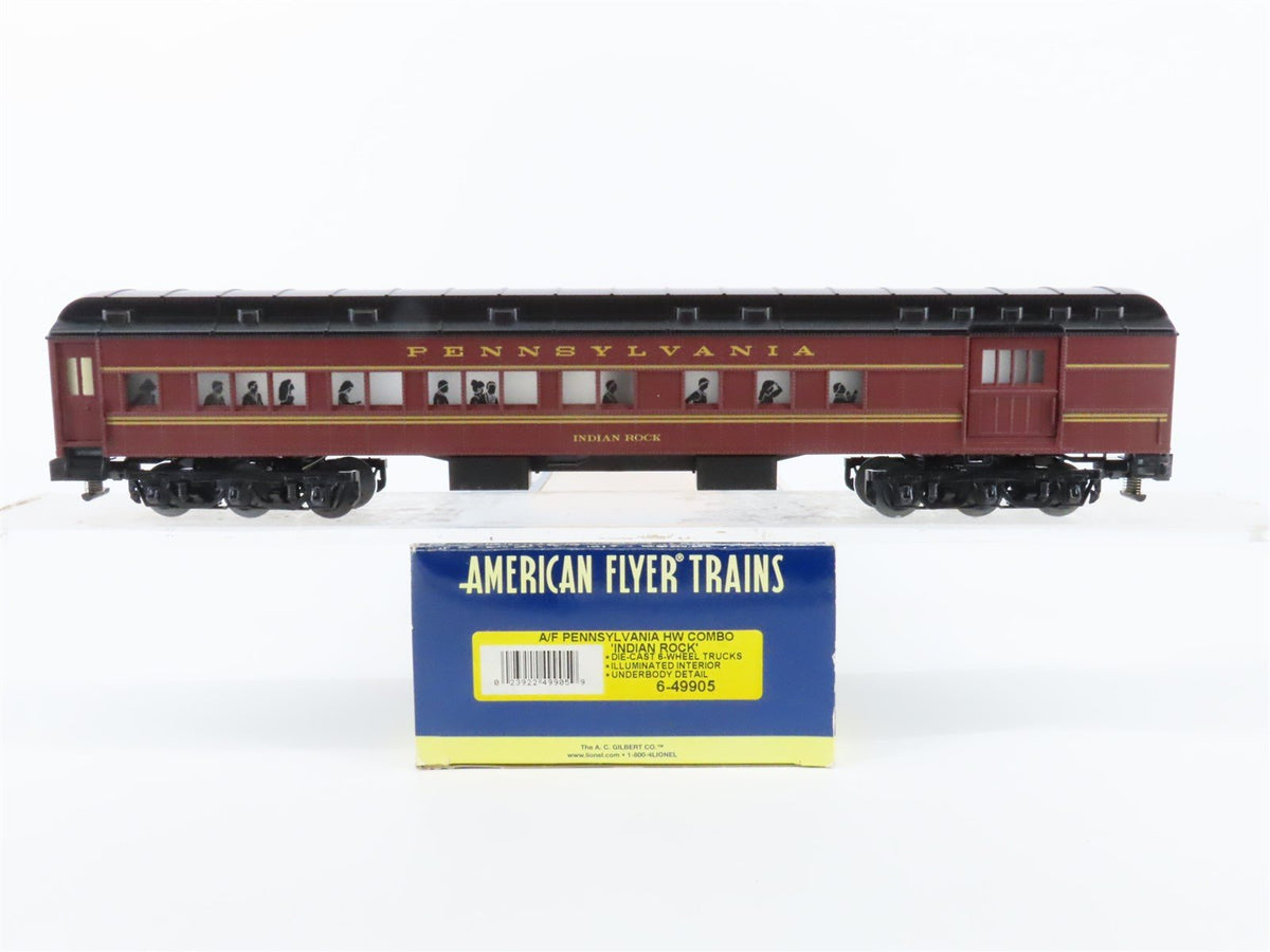 S American Flyer 6-49905 PRR Pennsylvania Combine Passenger &quot;Indian Rock&quot;