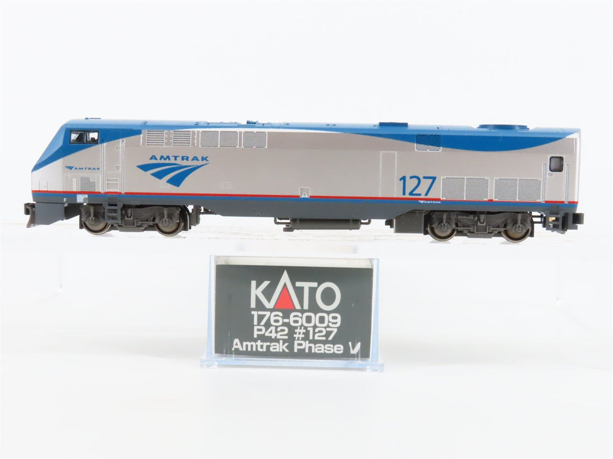 N Scale KATO 176-6009 AMTK Amtrak Phase V GE P42 Genesis Diesel #127 - DCC Ready