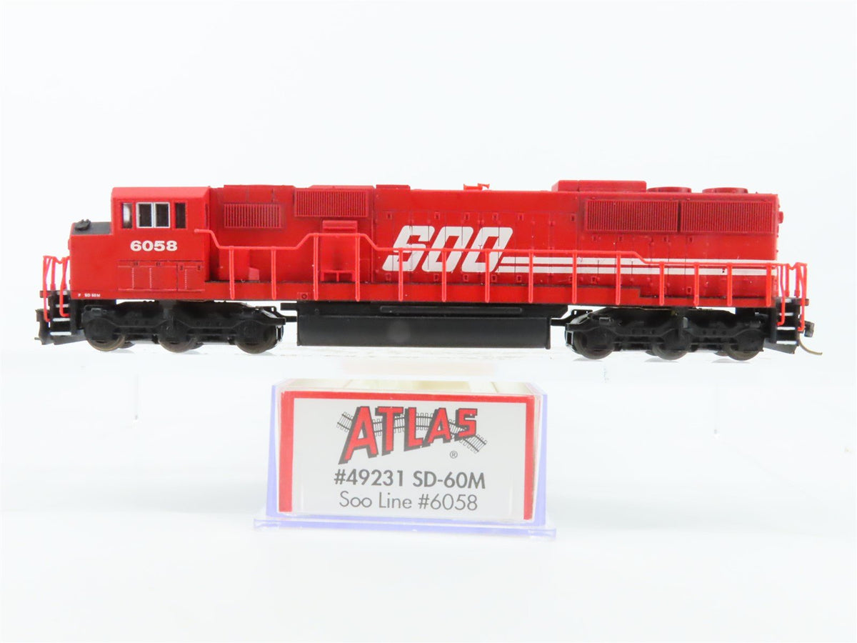 N Scale Atlas 49231 SOO Line Railroad EMD SD60M Diesel #6058 w/ DCC