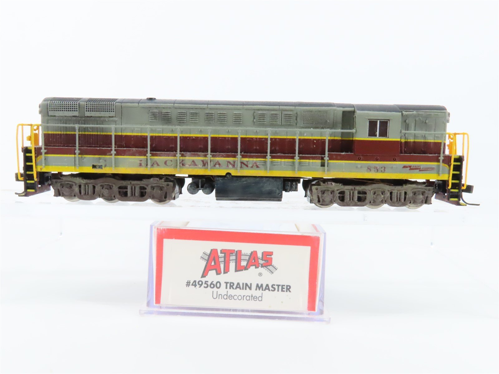 N Scale Atlas 49560 DL&W Lackawanna Trainmaster Diesel #853 w/ DCC - Custom