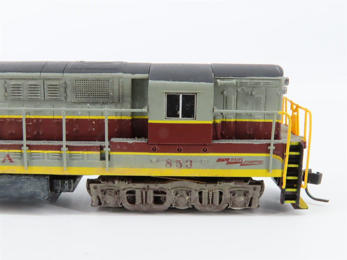 N Scale Atlas 49560 DL&amp;W Lackawanna Trainmaster Diesel #853 w/ DCC - Custom