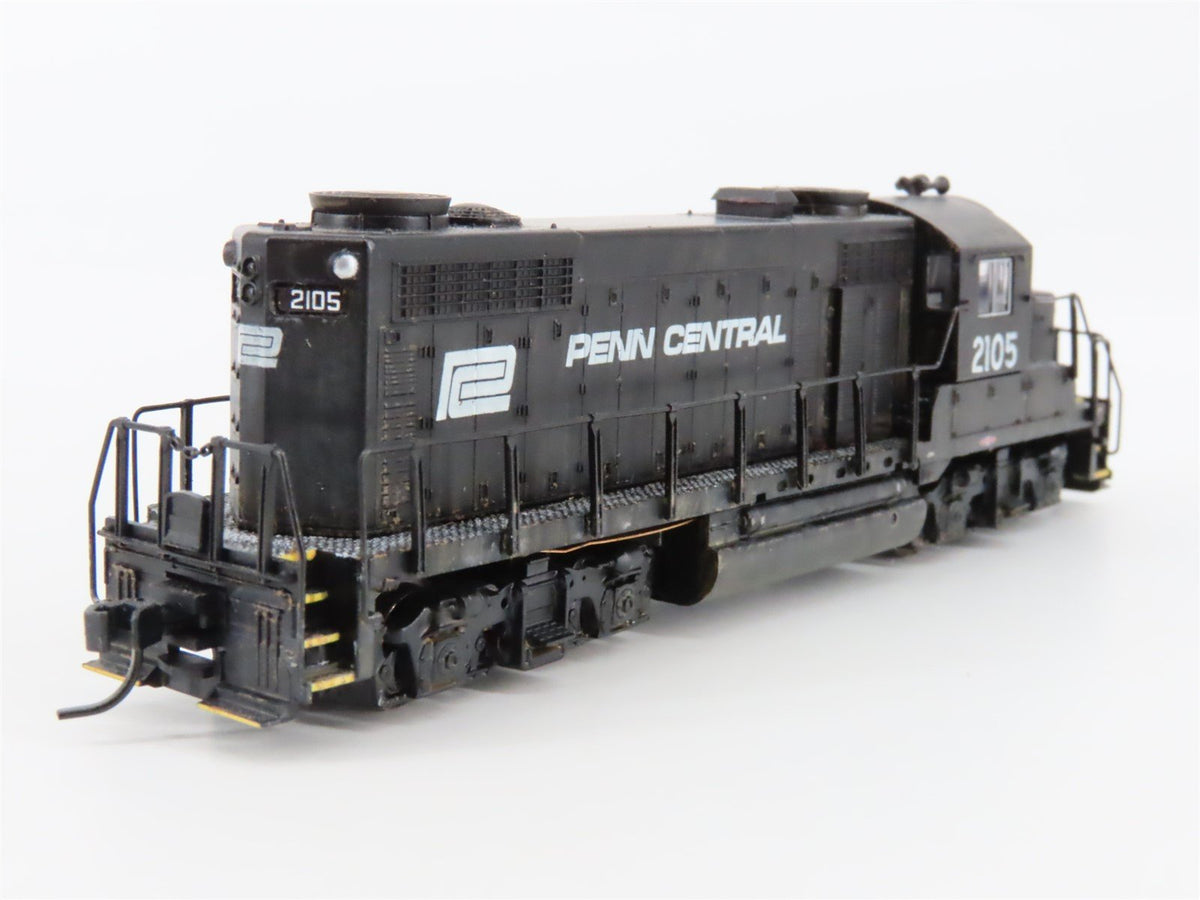 N Scale Life-Like 7872 PC Penn Central EMD GP20 Diesel #2105 - Custom Weathered