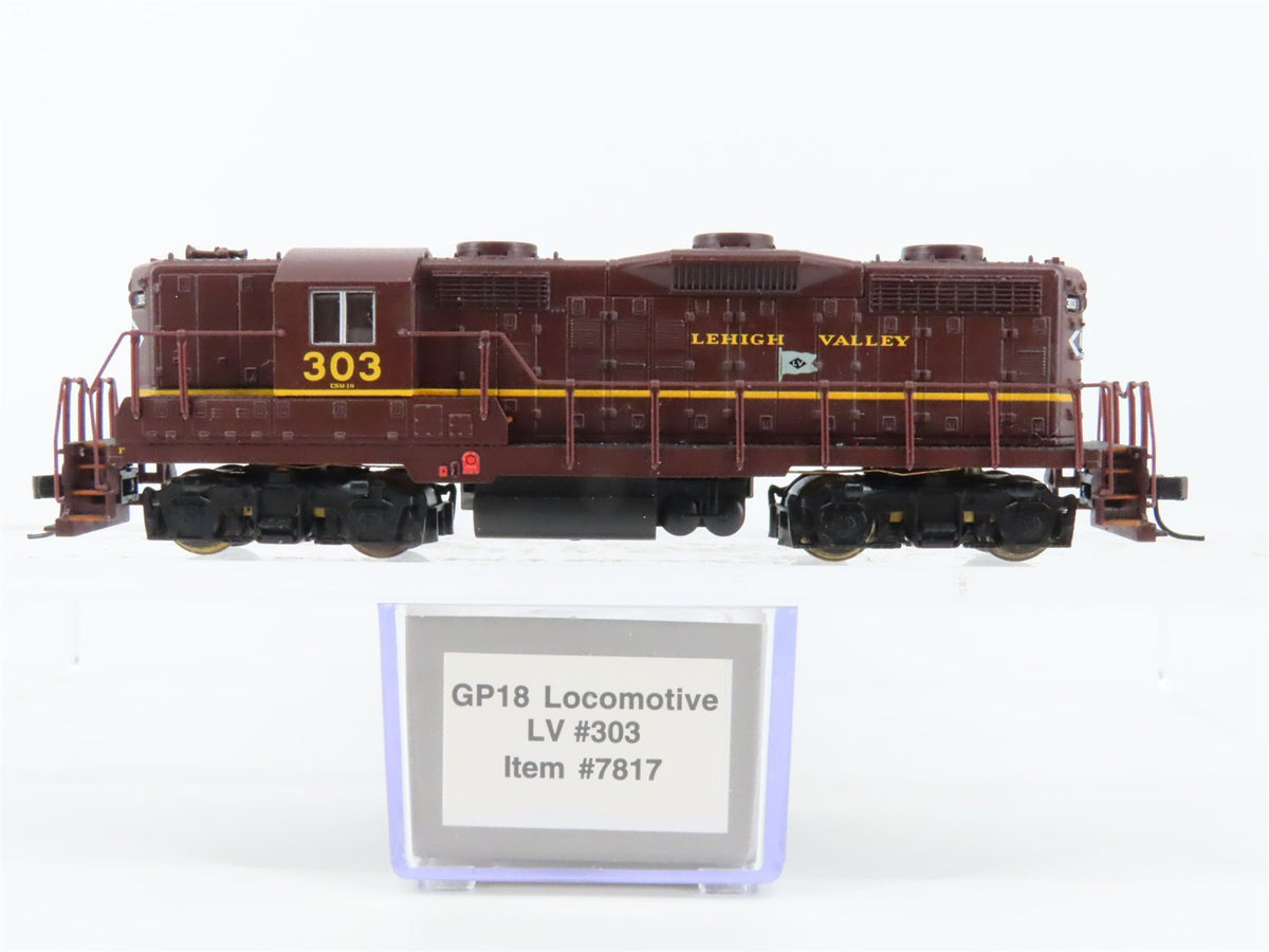 N Scale Life-Like 7817 LV Lehigh Valley EMD GP18 Diesel Locomotive #303